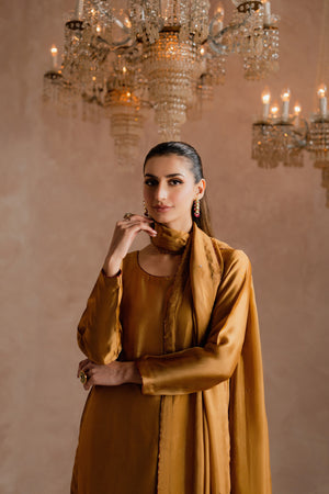 SHAULA - Pure Tissue Silk 3-Piece Hand Embroidered | Feyre Pakistan