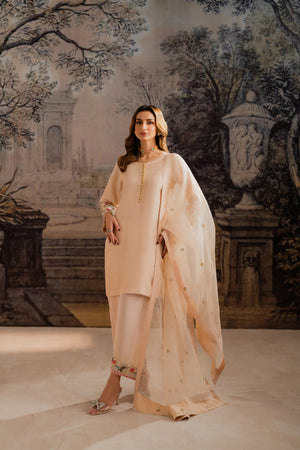 CAPELLA - 3-Piece 60gm Raw Silk Hand Embroidered Festive Wear | Feyre Pakistan