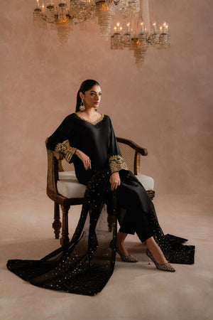 ALTAIR - 3-Piece Raw Silk Ada Work Luxury Hand Embroidered Dress | Feyre Pakistan