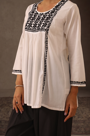 Frost – Hand-Embroidered Chikankari 2 Piece