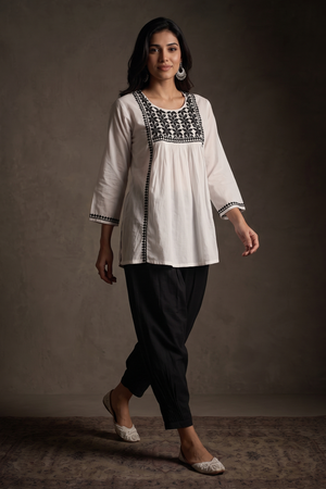 Frost – Hand-Embroidered Chikankari 2 Piece