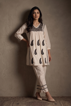 Oasis – Hand-Embroidered Chikankari 2 Piece
