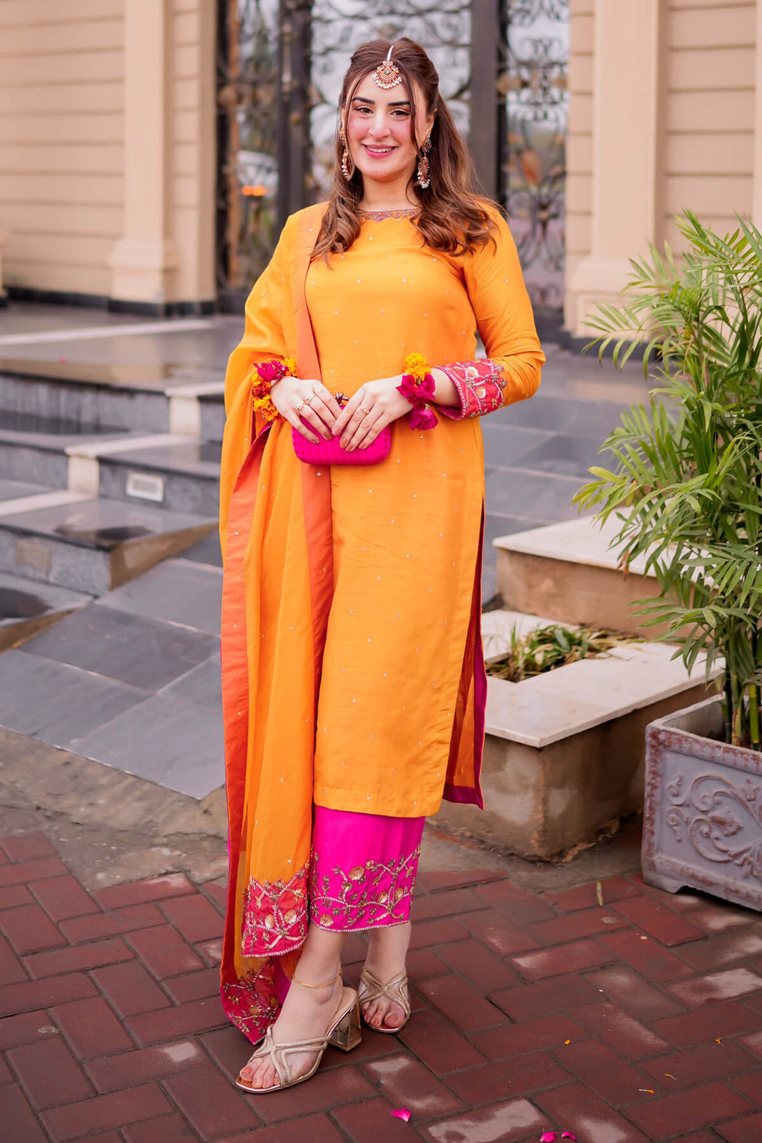 GULMOHAR - 3 Piece Pure Raw Silk - Feyre