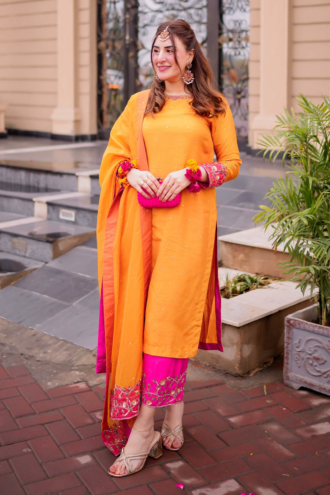 GULMOHAR - 3 Piece Pure Raw Silk - Feyre