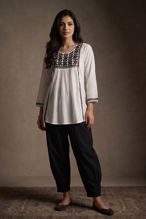 Frost – Hand-Embroidered Chikankari 2 Piece