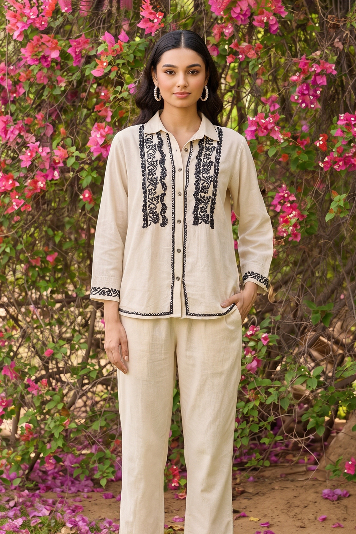 Opal – Hand-Embroidered Chikankari 2 Piece