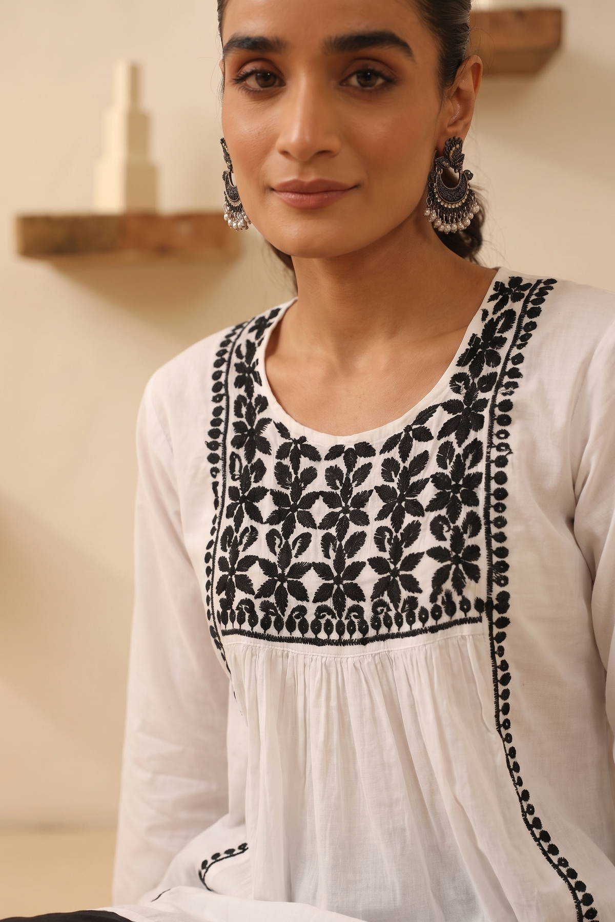 Frost – Hand-Embroidered Chikankari 2 Piece