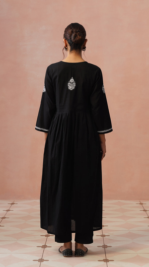 Ash – Hand-Embroidered Chikankari 2 Piece