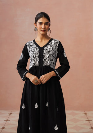 Ash – Hand-Embroidered Chikankari 2 Piece