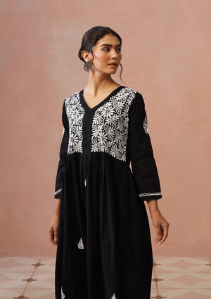 Ash – Hand-Embroidered Chikankari 2 Piece