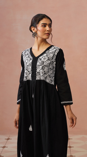 Ash – Hand-Embroidered Chikankari 2 Piece