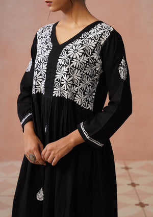 Ash – Hand-Embroidered Chikankari 2 Piece