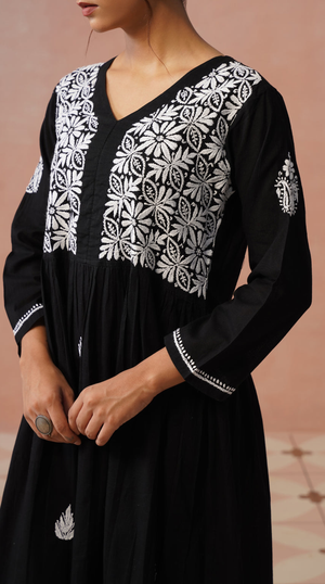 Ash – Hand-Embroidered Chikankari 2 Piece