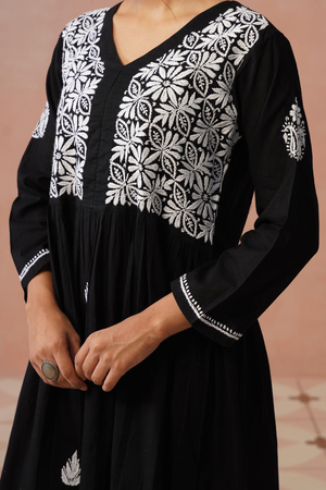 Ash – Hand-Embroidered Chikankari 2 Piece