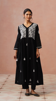 Ash – Hand-Embroidered Chikankari 2 Piece