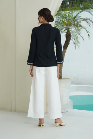 Coal – Hand-Embroidered Chikankari 2 Piece