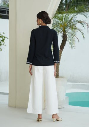 Coal – Hand-Embroidered Chikankari 2 Piece