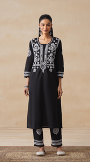 Ember – Hand-Embroidered Chikankari 2 Piece