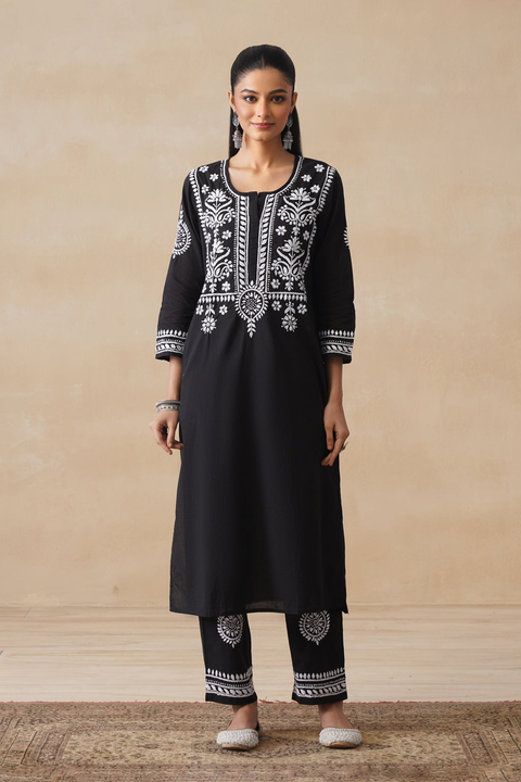 Ember – Hand-Embroidered Chikankari 2 Piece