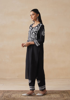 Ember – Hand-Embroidered Chikankari 2 Piece