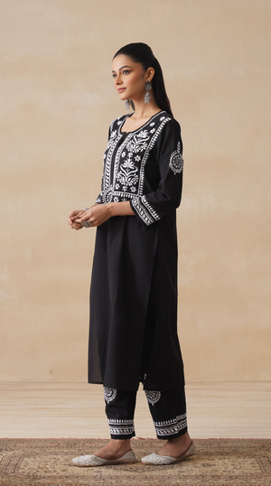Ember – Hand-Embroidered Chikankari 2 Piece