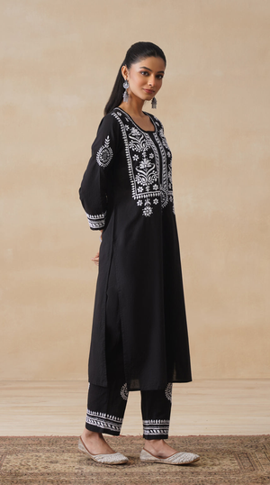Ember – Hand-Embroidered Chikankari 2 Piece