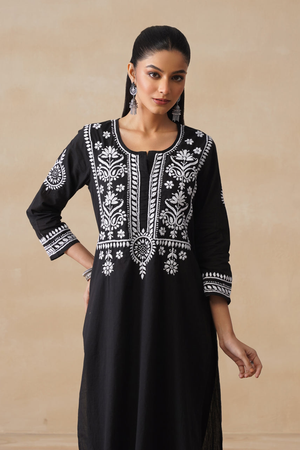 Ember – Hand-Embroidered Chikankari 2 Piece