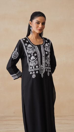 Ember – Hand-Embroidered Chikankari 2 Piece