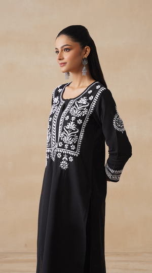 Ember – Hand-Embroidered Chikankari 2 Piece