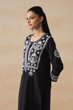 Ember – Hand-Embroidered Chikankari 2 Piece