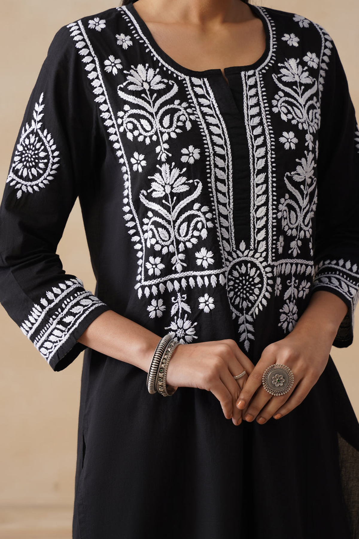 Ember – Hand-Embroidered Chikankari 2 Piece