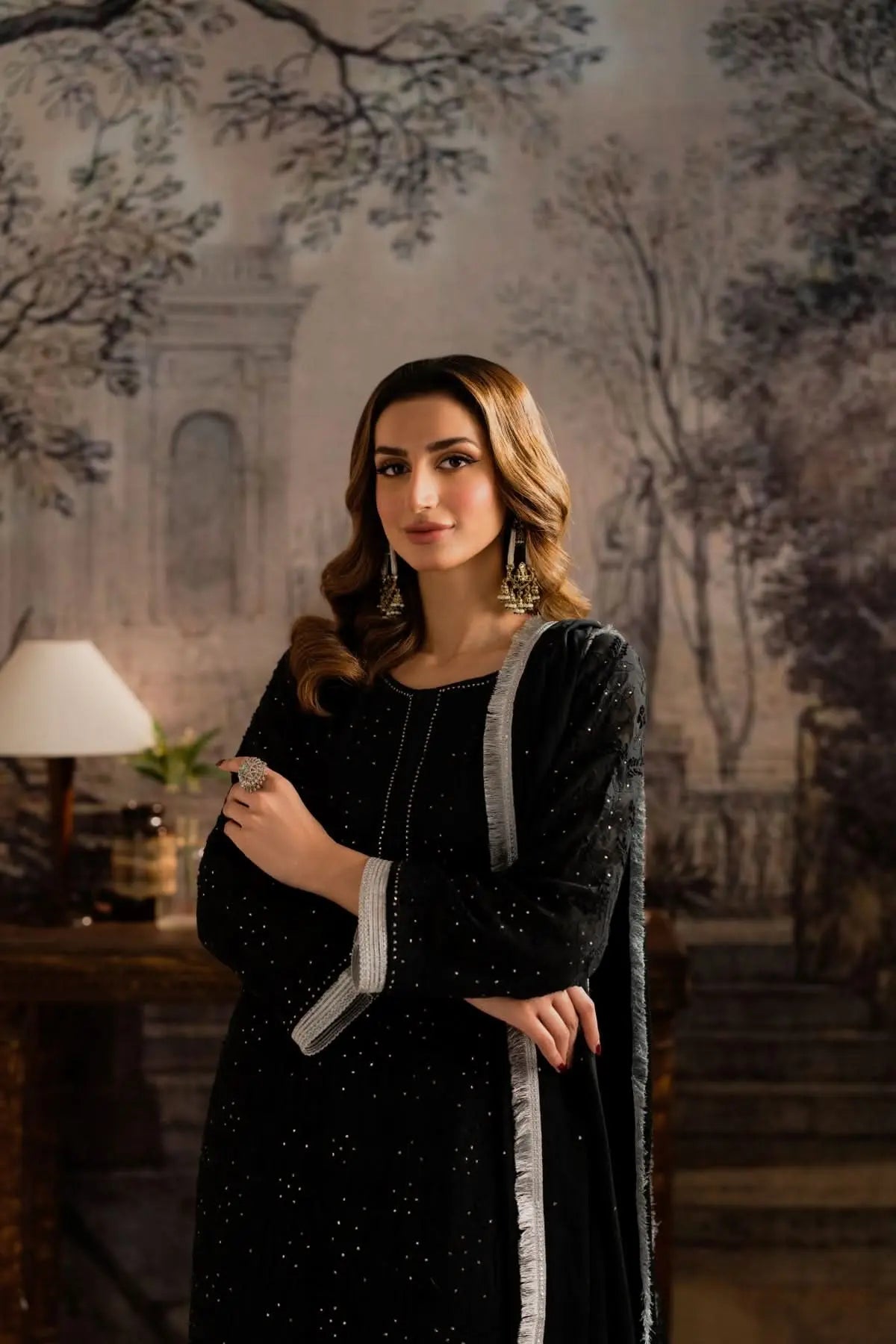 AYLA BLACK- 3 Piece Gharara Set Feyre