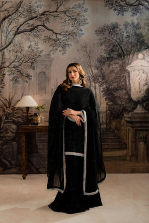 AYLA BLACK- 3 Piece Gharara Set Feyre