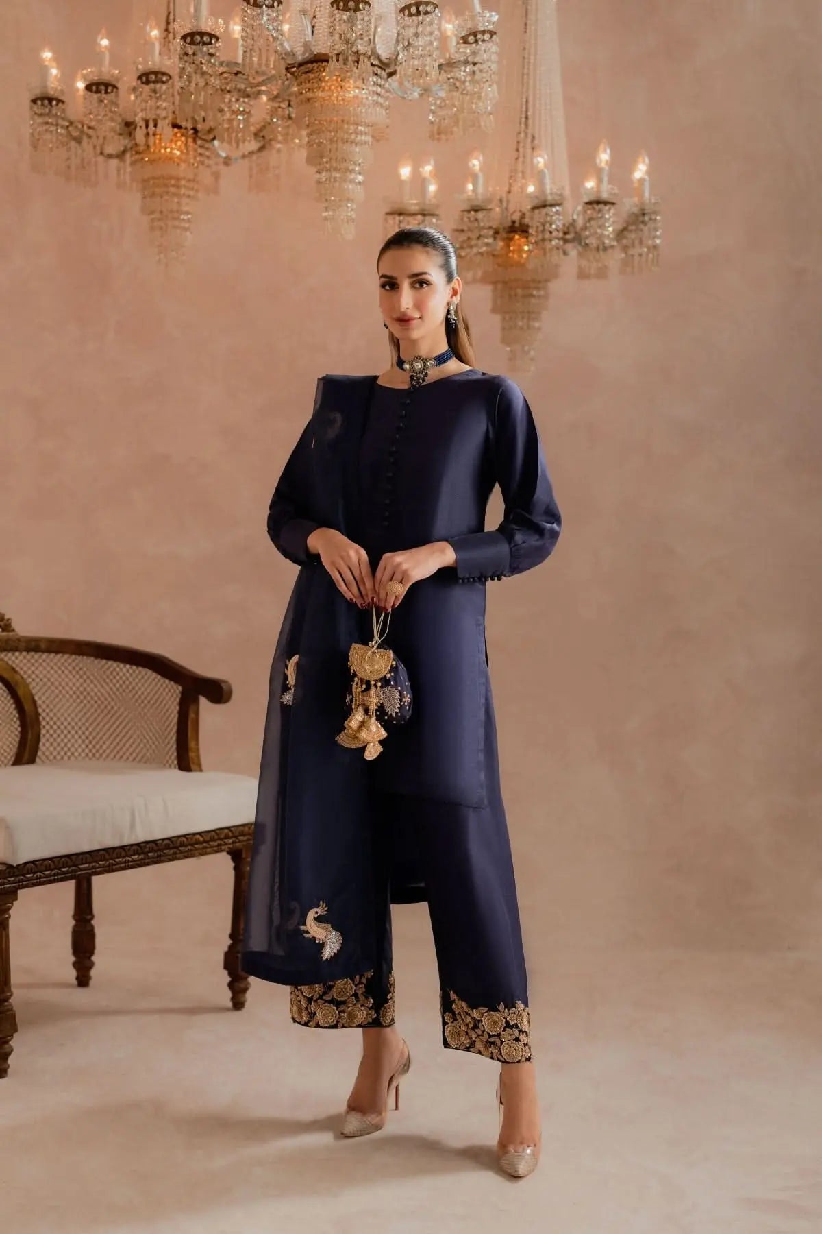 ADHARA - 3 Piece Pure Raw Silk Feyre