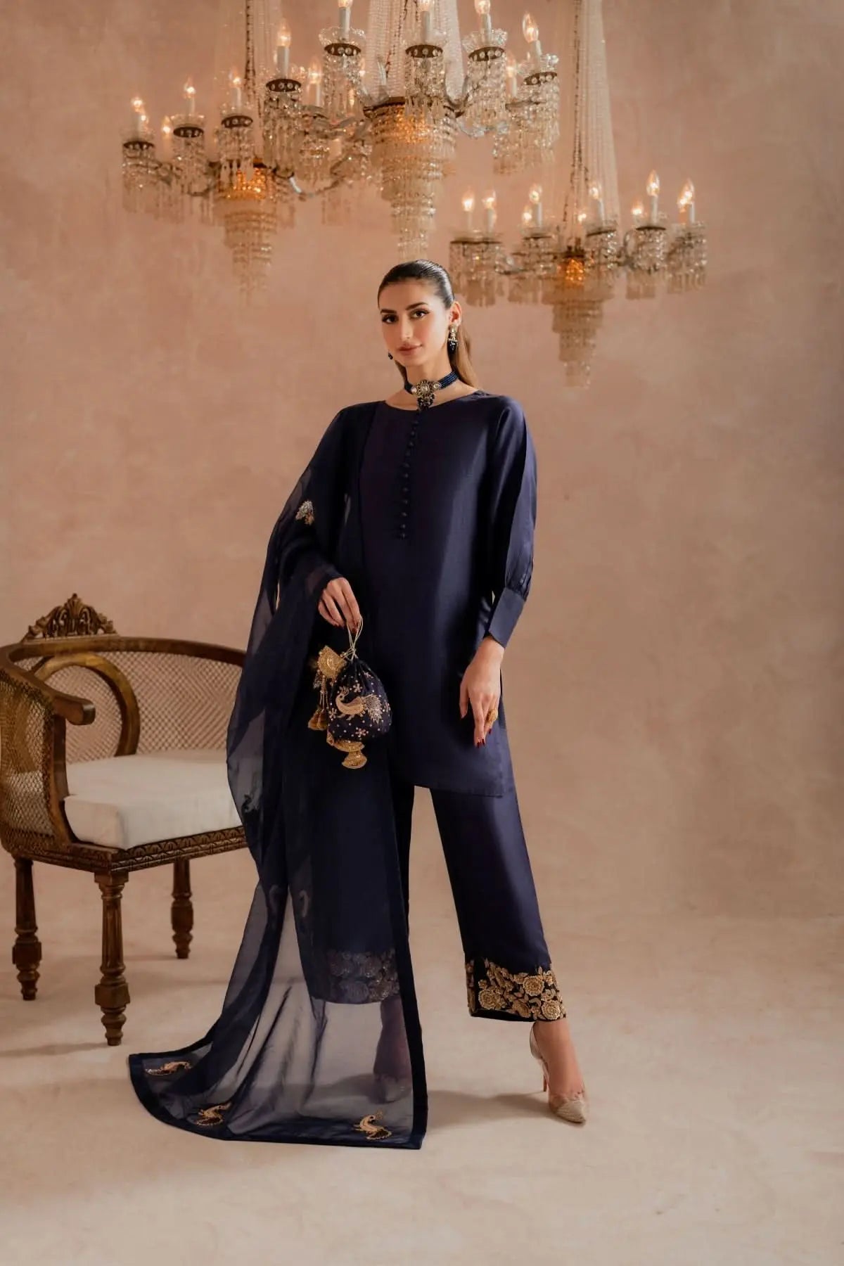 ADHARA - 3 Piece Pure Raw Silk Feyre