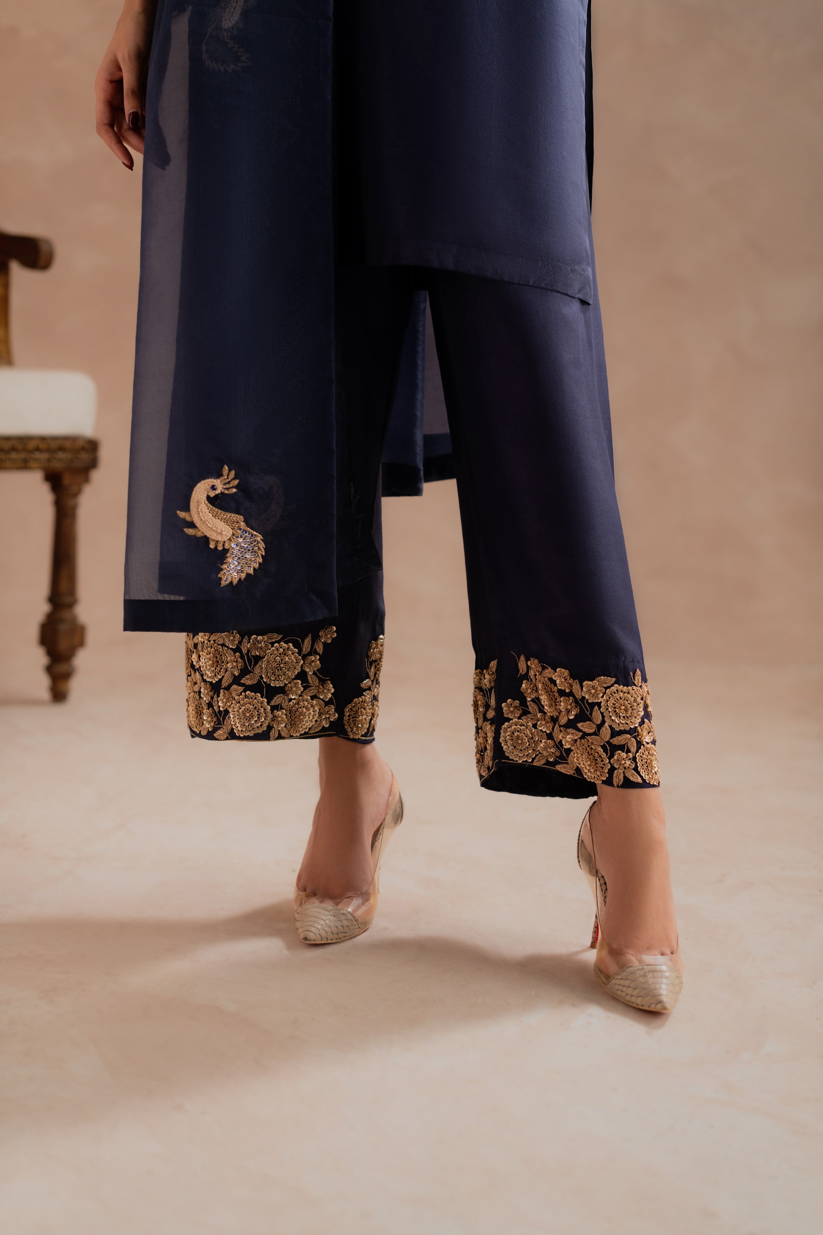 ADHARA - 3 Piece Pure Raw Silk