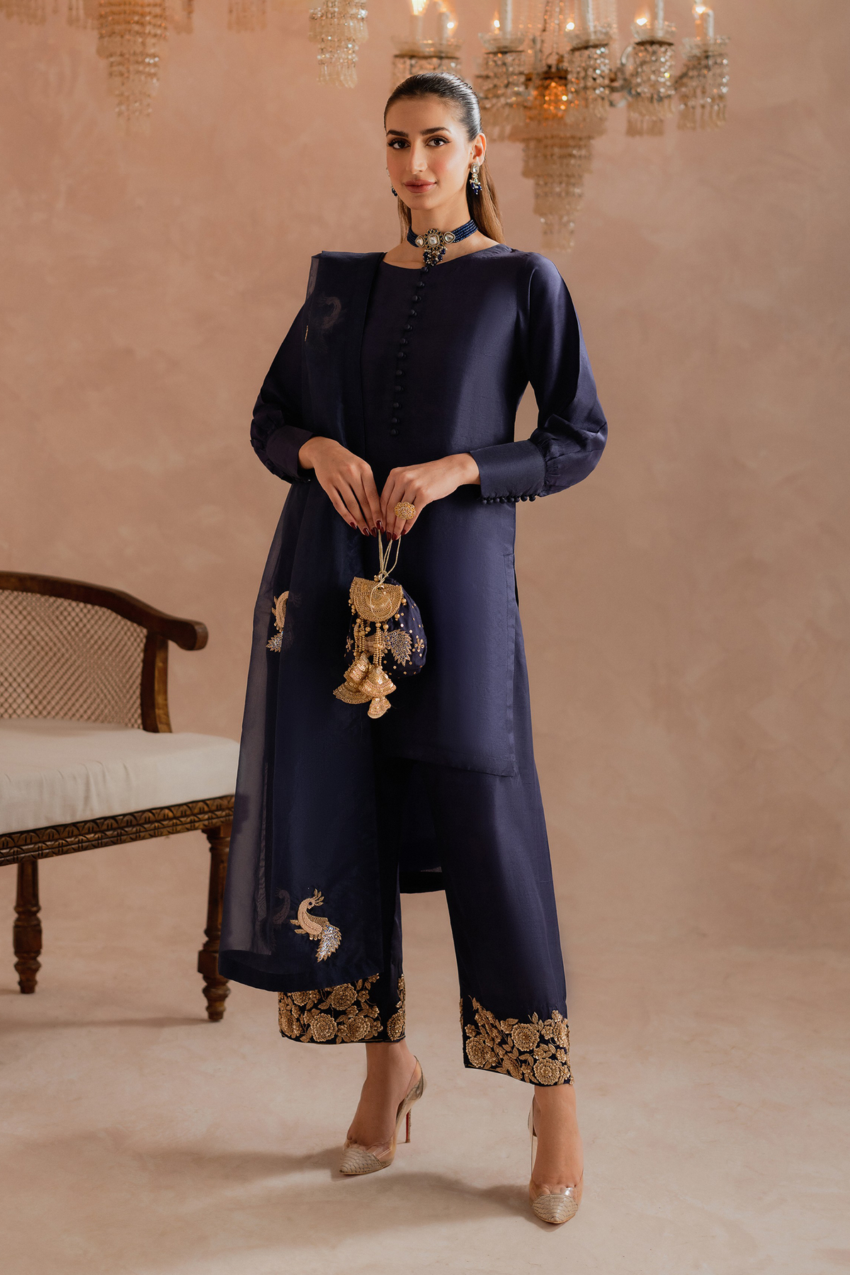 ADHARA - 3 Piece Raw Silk