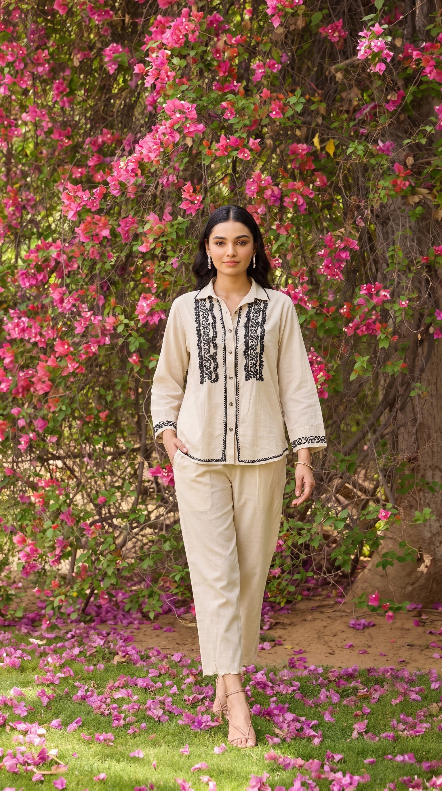 Opal – Hand-Embroidered Chikankari 2 Piece