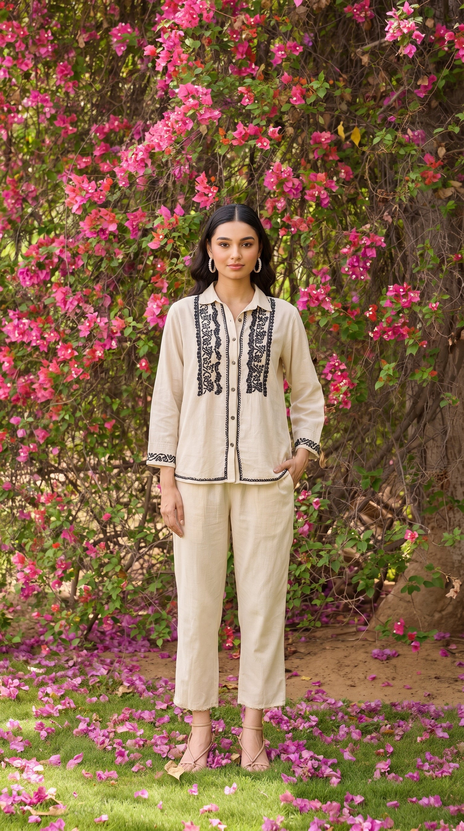 Opal – Hand-Embroidered Chikankari 2 Piece