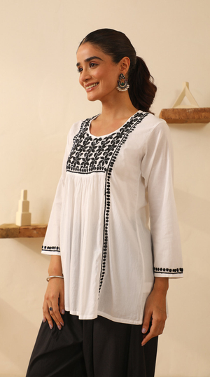 Frost – Hand-Embroidered Chikankari 2 Piece
