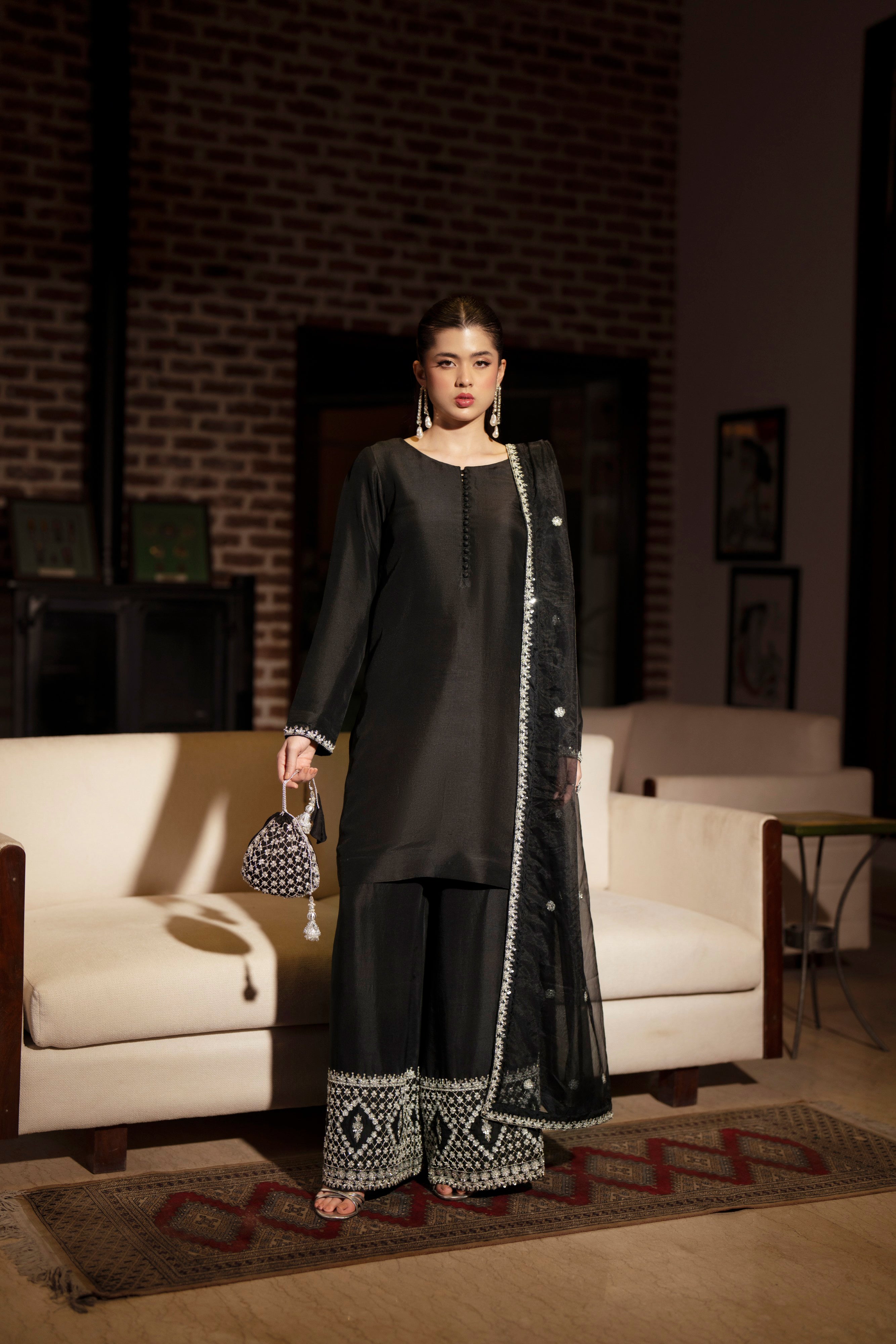 Eclipse - 3 Piece Pure Raw Silk