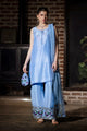 Azure - Floral Inspired Raw Silk 3-Piece | Feyre Pakistan