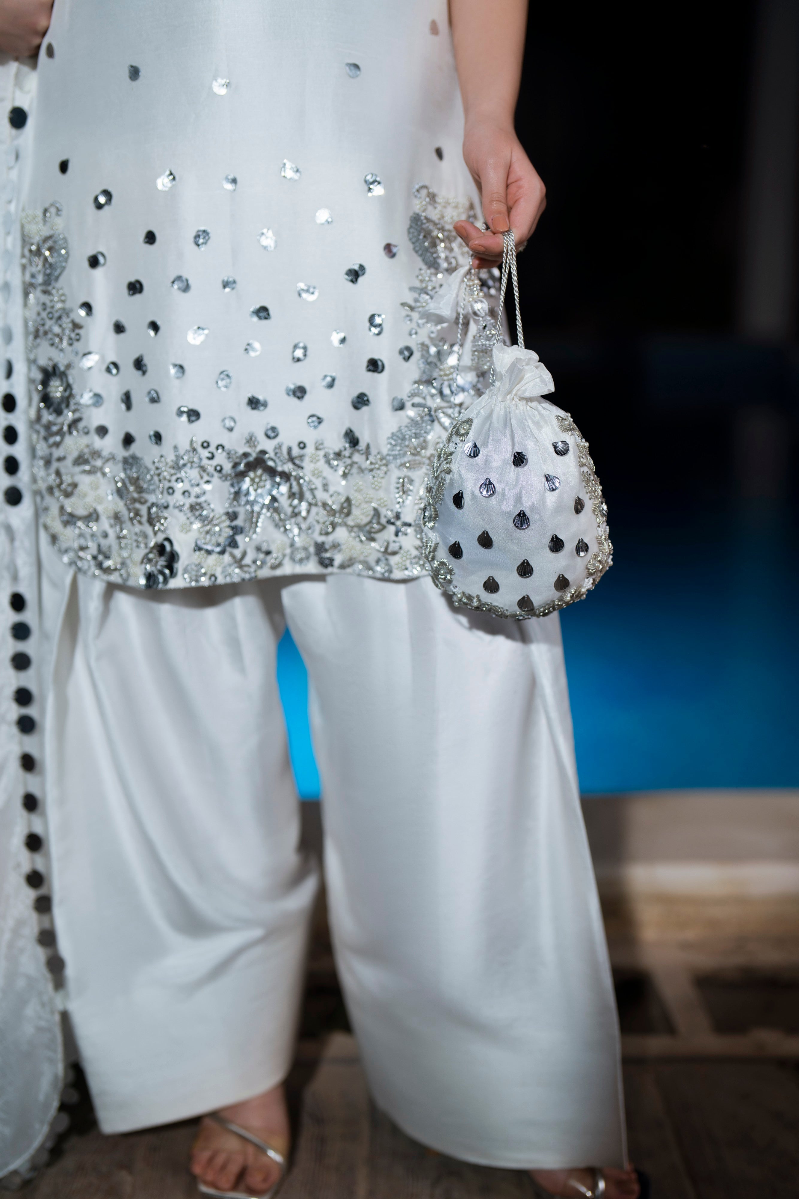 Pearl - 3 Piece Pure Raw Silk