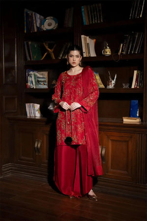 Wine - 3 Piece Pure Raw Silk Feyre