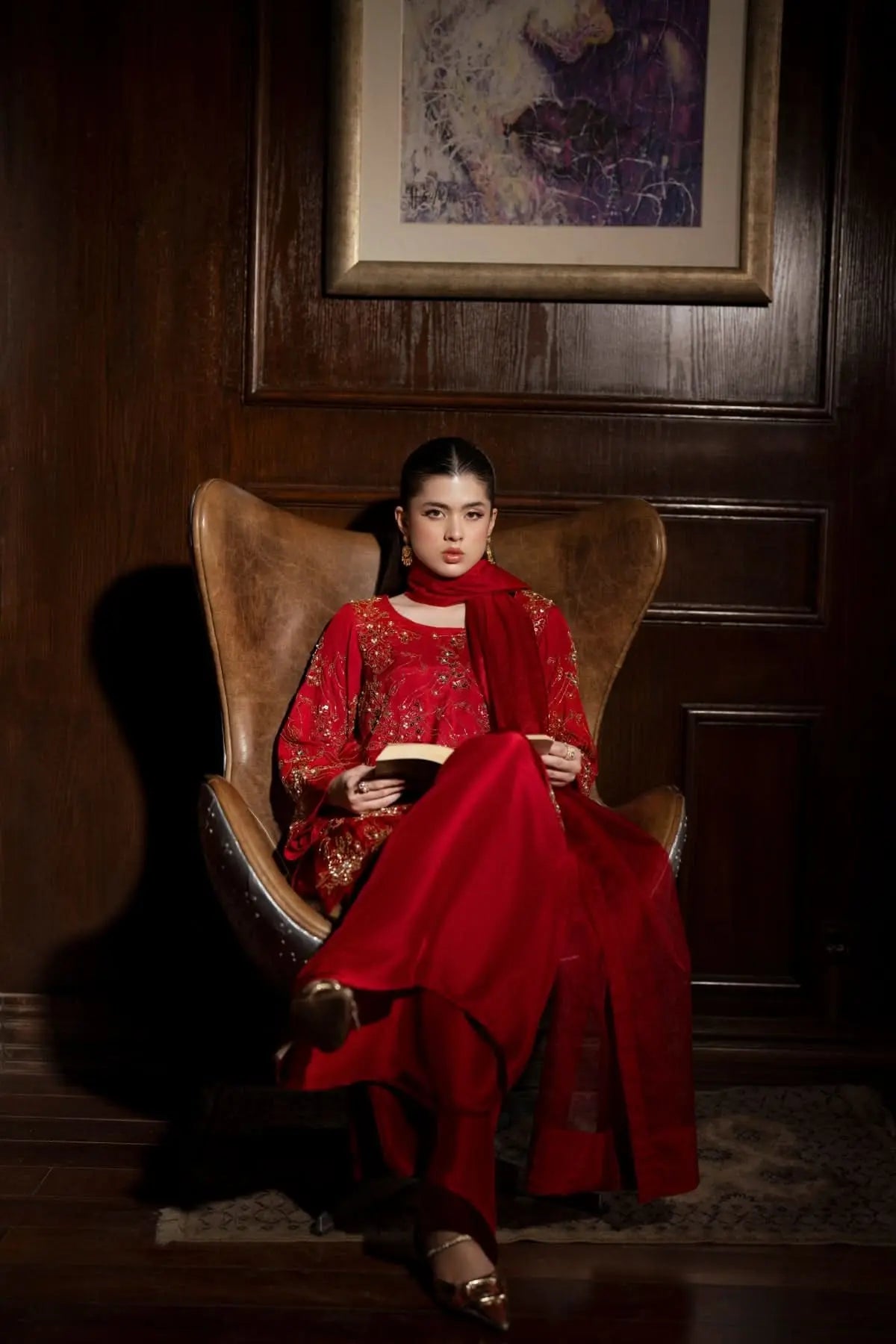 Wine - 3 Piece Pure Raw Silk Feyre