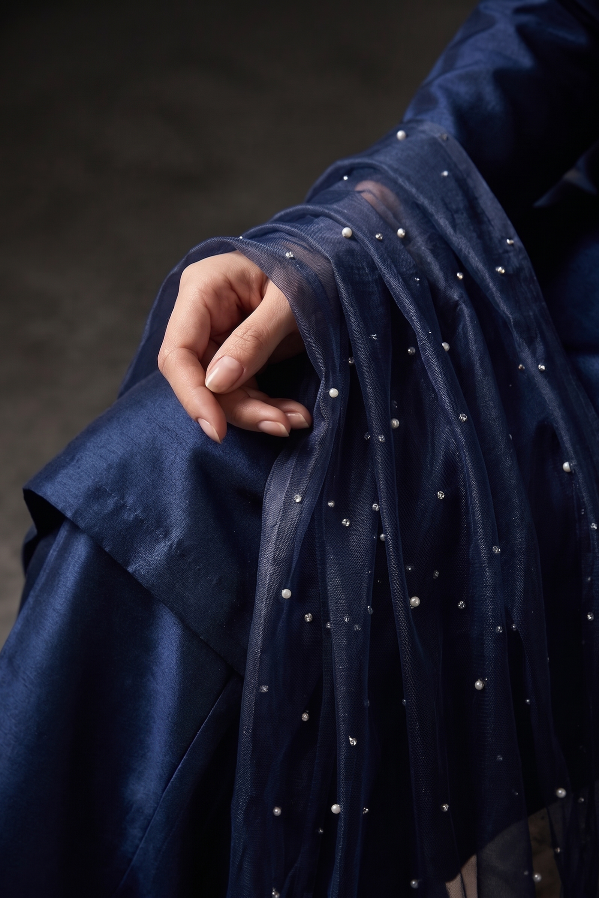Indigo – 3 Piece Sheesha Silk Set
