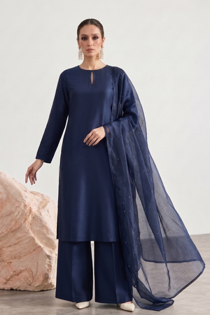 Indigo – 3 Piece Sheesha Silk Set