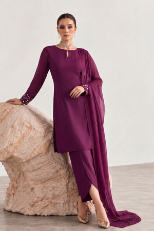 Amethyst – 3 Piece Sheesha Silk Set